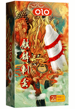 Презерватив Olo Red Dragon  з вусиками та кулькою 1 шт + лубрикант 6501053516 фото