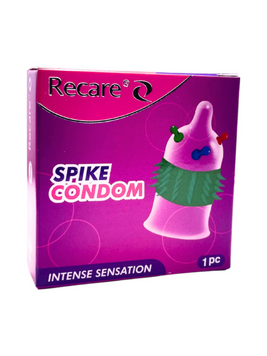 Презерватив Recare Spike Pink з шипами та кульками 1 шт 6501053560 фото