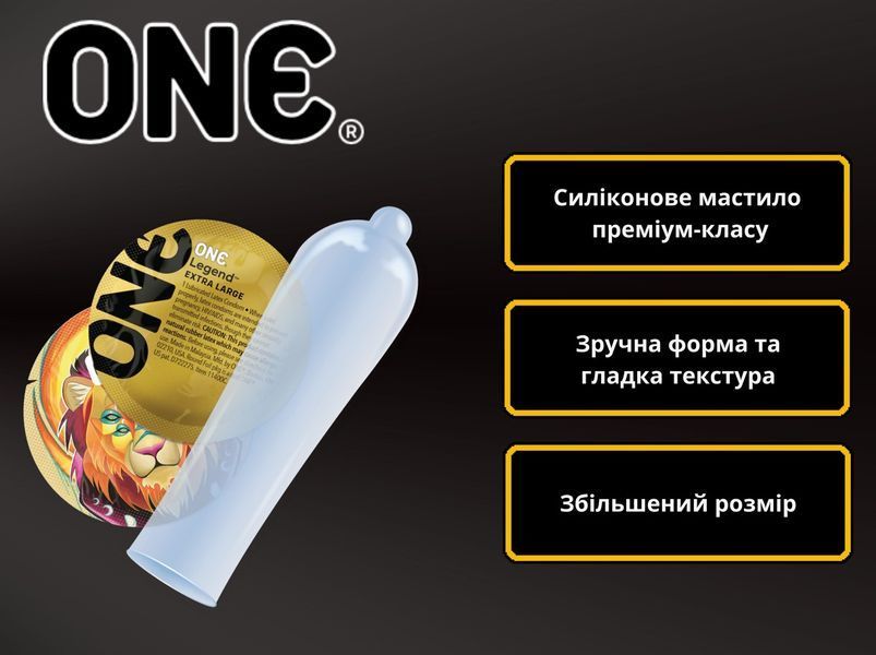 Презервативы One Legend XL большого размера 5 шт в кейсе 6501051990 фото