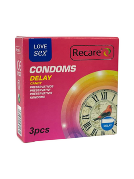 Презервативи Recare Delay Candy з ароматом цукерок 3 шт 6501053500 фото