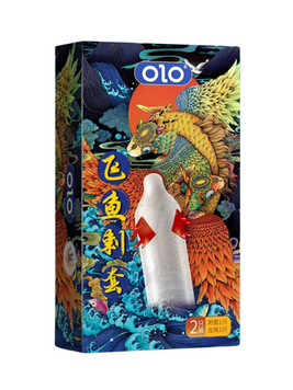 Презервативы с усиками Olo Flying Koi 1 шт + Шарик + Лубрикант 6501053515 фото