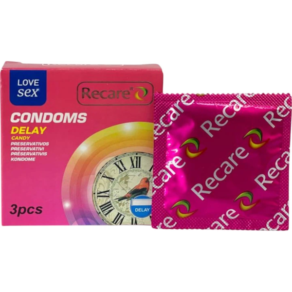Презервативы Recare Delay Candy с ароматом конфет 3 шт  6501053500 фото